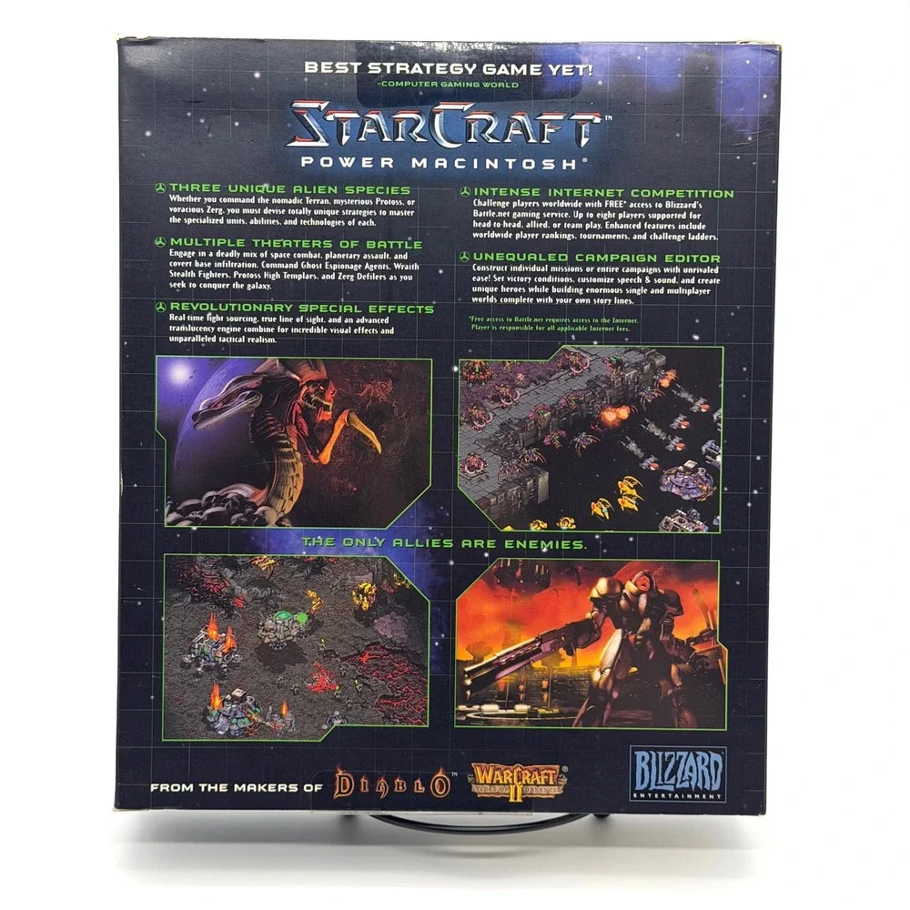 StarCraft Mac Big Box 1998 Power Macintosh Complete Blizzard Entertainment